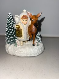 Dona Gelsinger Furever Friends Winter Wonders Snow Angel Figurine Collection