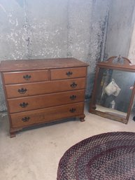 Maple Vintage  Dresser THOS P BEALS Portland Maine Mirror