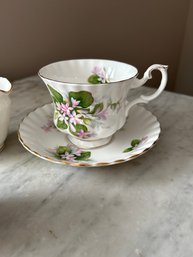 Royal Adderley Mayflower Cream Sugar Teacup England