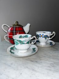 TeaCup Teapot Staffordshire Elizabethan Cup Saucer Adderley Nova Scotia