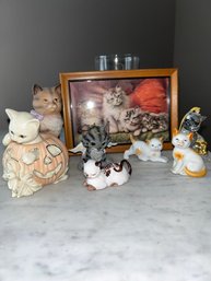 Cat Kitten Lot Lenox Ornament Glass  Ceramic