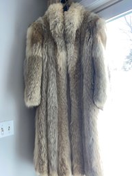 Gorgeous Full Length Coyote Fur Woman's Coat
