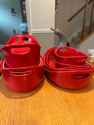 Rachel Ray Red Cookware 12 Pieces