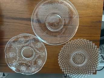 Glass Dish Tray Serving Lot