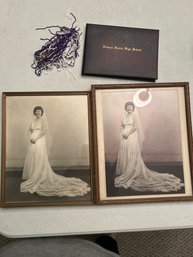 Vintage Bride Framed Photos Diploma Tassel
