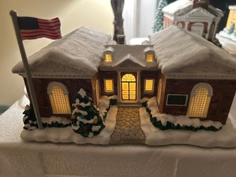 Norman Rockwell Christmas Village Library Hawthorne Village