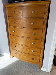 Matching 8 Drawer Oak Dresser