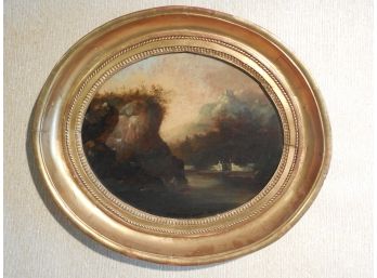 Louis Belanger (1736/56 - 1816) Original Oil Painting Landscape