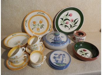 Lot Of 23 Pieces Of Pottery Dinner Wares By Stangl & M A Hadley