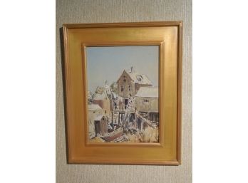 Charles Curtis Allen (1886 - 1950) Original Oil Painting Rockport / Gloucester