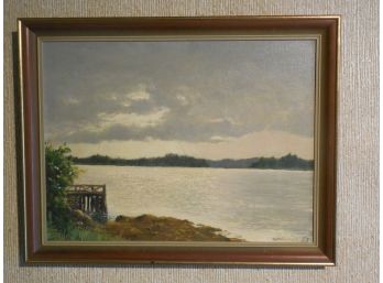 GUSTAF WOLLMAR (1880-1971) Sweden Original Oil Painting Reflective Light