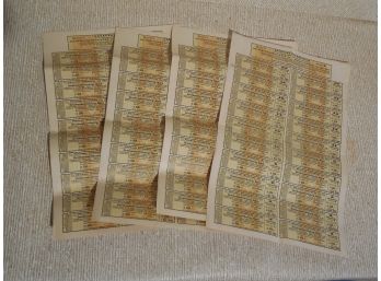 Lot Of 4 - 1922 German Bonds - Sequentially Numbered - 7000 Marks ?