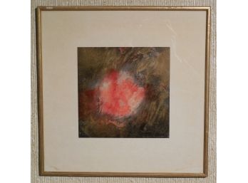 Mid Century Modernist Abstract Painting - By Yasmine - Framed In Paris IV