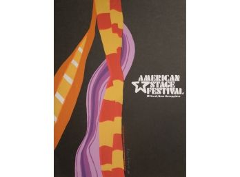 Calvin Jacob Libby (1931-1998) Signed  Large Original Silkscreen Poster  - American Stage Festival Milford, NH