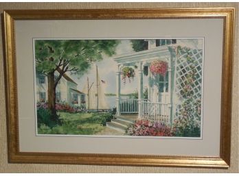 Denise Patchell Olson - Very Fine Original Watercolor Painting - NH Artist - Coast Of Maine Scene ?