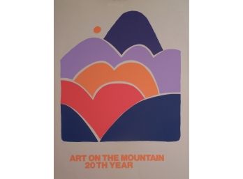 Calvin Jacob Libby (1931-1998)  Large Original Silkscreen Poster  - Art On The Mountain 20th Year