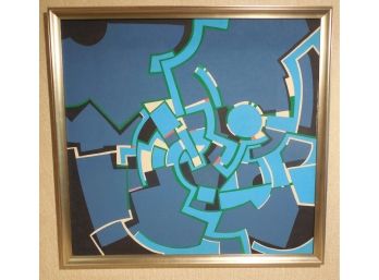 Frederick M. Faillace (Born 1949) LARGE 40x38  Original Abstract Geometric Painting