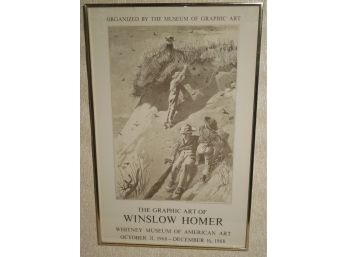 Winslow Homer (1836 - 1910) Whitney Museum Poster 1968