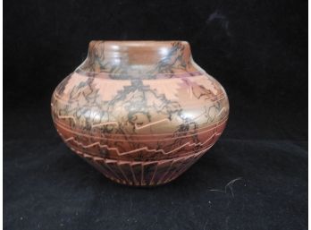 Vintage Artist Signed Southwestern Pottery Vase
