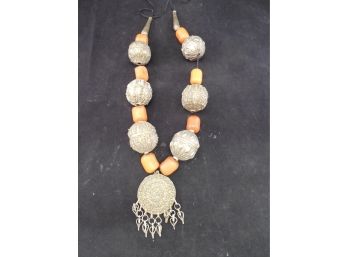 Old Middle Eastern / Asian Necklace - Copal Amber ?
