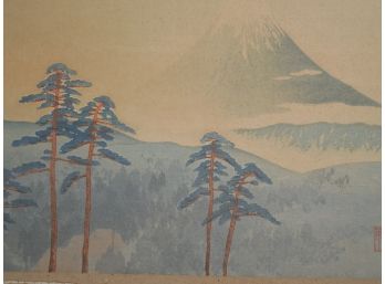 Early 20th Century Japanese Woodblock Print - Mt Fuji ?