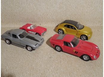 Lot Of 4 Die Cast Car Models - Bburago Ferrari GTO, Ertl, Maisto And Another