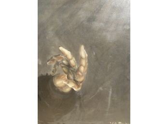 Original Oil Painting On Canvas - Graphic Novel Art ? - 'the Hand' By Von Phantasia
