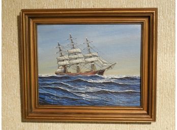 John Richard Perry (Born 1945) Original Painting Of Clipper Ship