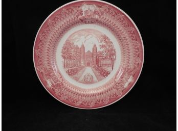 Vintage Bates College Plate By Wedgwood - The Chapel