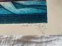 Vintage William Ashby McCloy Abstract Art 1995 Collagraph