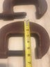 Set Of 3 Antique Armstrong 8-1/4 In. Heavy Duty #4 C-Clamps