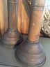 Awesome Antique Brass And Possibly Copper? Candlestick Holders
