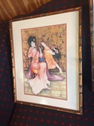 Vintage John Cheng  Hand Signed & Numbered Geishas Lithograph