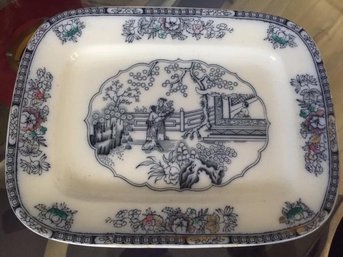 Late 1800's L.S&S England, Chinese Pattern Platter