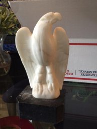Vintage Marble Eagle Statue