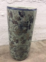 Vintage Asian Umbrella Vase