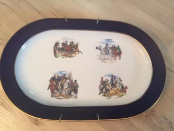 Vintage Porcelain Platter Scenes Of Napoleon Selb Heinrich