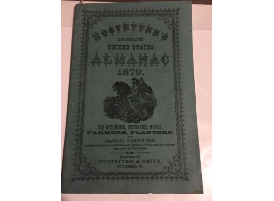 Antique 1879 Farmers Almanac/WILL SHIP OR FOR PICKUP