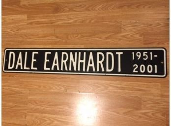 Dale Earnhardt Metal Sign