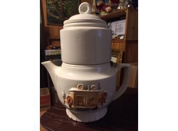 VINTAGE PORCELIER TEAPOT WITH DRIPOLATER MADE IN USA