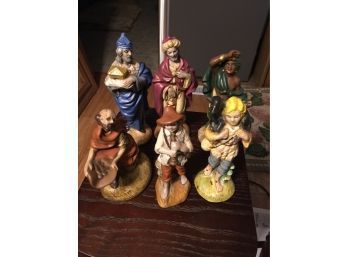 Vintage Atlantic Mold Nativity Figurines Set Of 6