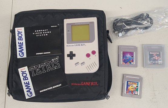 Original Nintendo Gameboy With Games And Accessories OH YES SHE WORKS