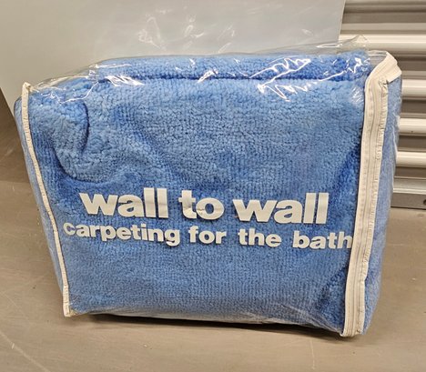GUYS SO GOOD HA Vintage NOS Blue Wall To Wall Bathroom Carpet