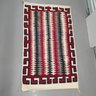 Vintage Thick Wool Woven Rug 5x3 Feet
