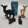 THE MINI PANTHERS Midcentury Terra Cotta And Ceramic Deer And Panthers