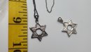 NOS Rhinestone Star Of David Pendants And Necklaces