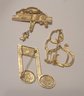 Vintage JJ Jonette Cat And Musical Note Brooch Collection Excellent Condition