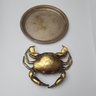 Metal Crab And Platter
