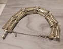 How Can You Not Love This! Vintage 50s Signed Monet Lucite And Silver Tone Link Bracelet