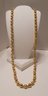 Vintage 90s Signed Napier Gold Tone Heavy Beaded Necklace